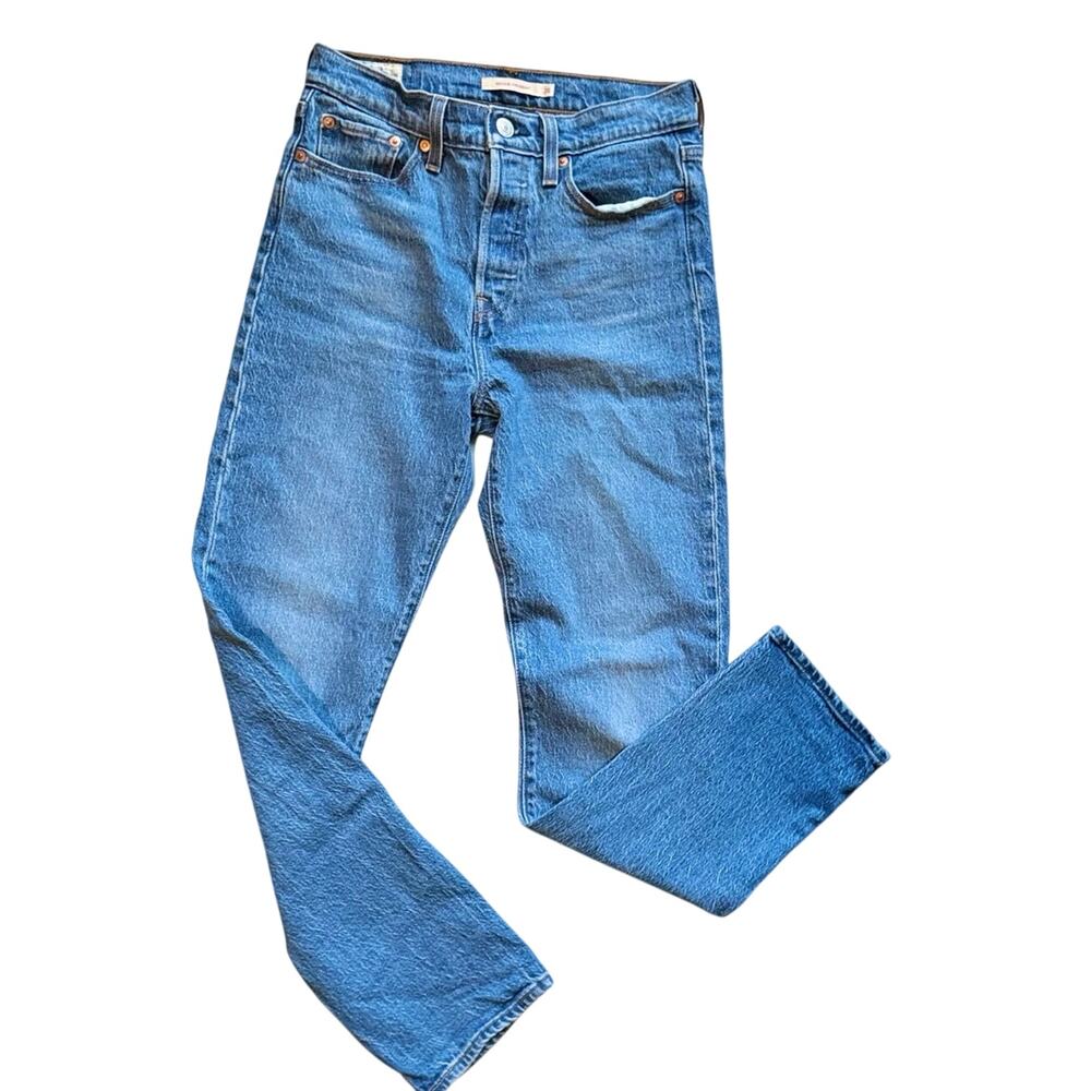 Levi's wedgie straight high waisted women denim jeans 26in